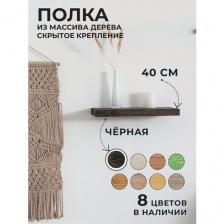 Полка настенная прямая 40х20х4см