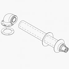 Коаксиальный дымоход конденсационного котла Buderus ?80/125 телескопический (тепл.арт.7738112577)