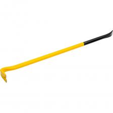 Лом-гвоздодер Inforce двутавровый профиль 900x30x17 мм 06-16-24 применяется для хозяйственных работ. Позволяет извлекать гвозди, также инструмент можно использовать в качестве рычага. Корпус выполнен из прочной стали (Сталь 45). Двутавровый профиль усиливает корпус гвоздодера, исключая излом при больших нагрузках.