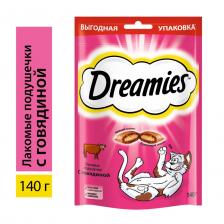 Лакомство для кошек Dreamies подушечки с говядиной 140г