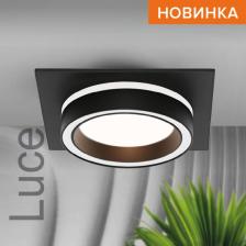 Встраиваемый cветильник WOLTA WDL-GX53/06BL-S под лампу GX53 квадратный Чёрный LUCE, цена за 1 шт.