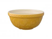 Миска горчичного цвета с рельефным узором Ягоды Тайги Russian North