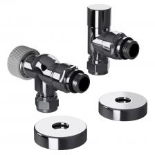 Набор термостатический осевой Royal Thermo Design Pro 15мм М30х1,5 (Хром)