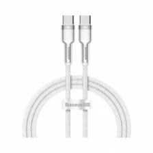 Кабель Baseus Cafule Series Metal Data Cable Type-C to Type-C 100W 1m White (CATJK-C02)
