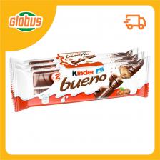 Вафли в молочном шоколаде Kinder bueno с молочно-ореховой начинкой