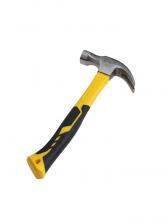 Молоток-гвоздодер ТУНДРА, боек с магнитом, фиберглассовая 2К рукоятка, 750 г