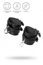 Наручники Pecado BDSM, с двумя перекрёстными ремешками, оригинальная сцепка, натуральная кожа