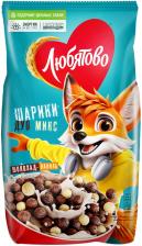 Готовый завтрак Любятово Шарики шоколадные Дуо Микс 200г