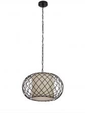 Светильник потолочный BayerLux Lotte, 1x40 Вт, Е27, черный, 36x36x26+80 см