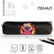 Пенал школьный, искусственная кожа«Нервы»19x8x3 см