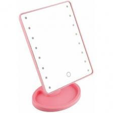 Косметическое зеркало с подсветкой Large Led Mirror (Розовый)