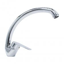 Характерной чертой смесителя для кухонной мойки, которая отличает его от сантехники, применяемой в раковинах ванных комнат, является высокий излив с насадкой аэратором, что позволяет осуществлять мытье крупногабаритной посуды. Смеситель KRANAR комфортен в использовании и позволяет быстро отрегулировать нужную температуру воды. Материал корпуса – цинк. Цинковые смесители отличаются легкостью в установке и обслуживании. Отсутствие необходимости в специальных инструментах и навыках позволяет справиться с установкой быстро и качественно.