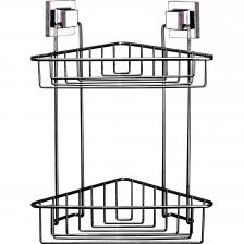 Полка угловая Teknotel 2 яруса хром 21x21x39 см