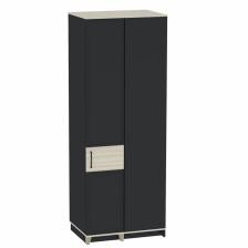 Шкаф угловой Aurelio 56, правый, 855x600x2308 мм, цвет антрацит/блеквуд сатиновый