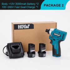 Ударный гайковерт Hormy 120 Нм черный+синий для аккумулятора Makita 12 В