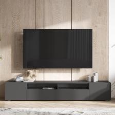 Тумба под ТВ подвесная «Сити», напольная, 2000x346x330 мм, цвет графит