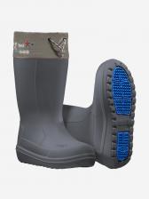 Сапоги резиновые "TORVI" из ЭВА, Онега с подошвой ТЭП, утепленные, цвет: Серый, Серый