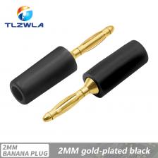 5 шт. 2 мм разъёмы бананы TLZWLA из меди золотистые