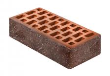 Кирпич облицовочный (лицевой) одинарный антик кварц (коричневый) М-150 Воротынский КЗ