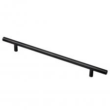 Ручка-рейлинг мебельная Kerron Metallic d12 мм металлическая матовый черный (R-3020-256 BL)