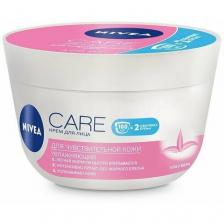 Крем для лица, Nivea, Care, увлажняющий, для чувствительной кожи, 100 мл
