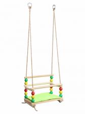 Качель деревянная, для игровой площадки с мягкой сидушкой, «Ветерок», сиденье 34x28 см, цвет МИКС