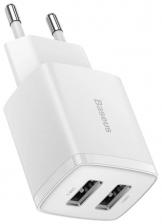 Зарядное устройство Baseus Compact Charger 10.5W белый CCXJ010202