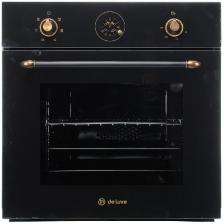 Электрический духовой шкаф De luxe 6006.05эшв-150 59 см, 64 л, гриль и конвекция, черный