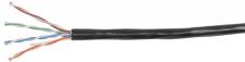 IEK Кабель в. п. U/UTP кат. 5E 4х2х24AWG solid LDPE черный 1 м