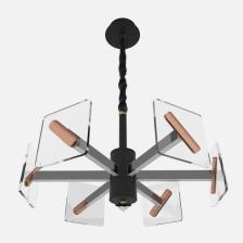 Люстра 1700/6 LED 60 Вт 3000-6000К черный 47x47x57 см BayerLux