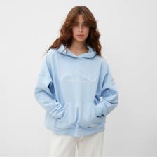 Худи женское MINAKU: SPORTY & STYLISH цвет голубой, размер 42-44