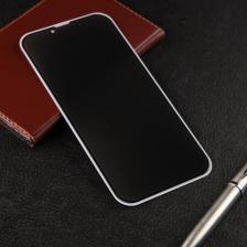 Защитное стекло для iPhone 13 Pro Max/14 Plus, антишпион, 9H, 0.33 мм, чёрное