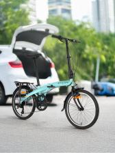 Велосипед складной Stern Compact 2.0 alt 20", Голубой