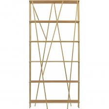 Золотой металлический стеллаж EVA с полками из ЛДСП цвета Робиния привлекает внимание элегантным дизайном и функциональностью. Вместительный стеллаж организует пространство в гостиной, спальне и кабинете. Стеллажи EVA популярны у дизайнеров для создания интерьера в стиле лофт, минимализм и сканди. Стеллаж с деревянными полками подойдет для зонирования и организации пространства. Открытые полки рекомендуют использовать для хранения декора, техники, фотографии, игрушек и цветов. Каркас стеллажа изготовлен из стальной профильной трубы 15х15 с полимерным покрытием. Полки стеллажа выполнены из ЛДСП толщиной 8 мм, выдерживают нагрузку до 12 кг. Напольный стеллаж не требует дополнительного крепления к стене, устойчив за счет собственного веса. Утонченное сочетание золотого каркаса и деревянных полок позволит разместить стеллаж в современном интерьере. Стеллаж в стиле лофт подойдет для квартиры, загородного дома, офиса, студии и салона. Стеллаж спроектирован и собран на собственном производстве GreenWeen, где мы внимательно следим за качеством материалов и готовых изделий. Стеллаж доставляем в собранном виде в надежной упаковке. Коллекция стеллажей EVA отлично сочетается с пуфами OMEGA и консолями TORI. Характеристики стеллажа EVA: • размеры (длина х ширина х высота): 900x300x1900 мм, • вес — 30 кг, • количество полок — 6, • толщина полок — 8 мм, • максимальная нагрузка на полку — 12 кг, • высота полок — 35 см.