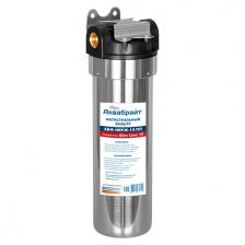 Магистральный фильтр из нержавеющей стали АБФ-НЕРЖ-12-ПЛ (крышка пластик) АКВАБРАЙТ