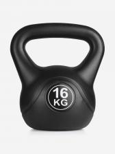 Гиря пластиковая Sportlim 16 кг Черная, Черный