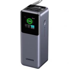 Внешний аккумулятор UGREEN PB726 (55987B) 165W Power Bank 20000mAh with Retractable Cable, серый космос 55987B