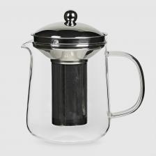 Чайник заварочный Everblooming с металлической крышкой и фильтром 1200 мл