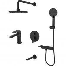 Комплект 2 в 1 – идеальное решение для комфортного дома, разработанное для душевой и умывальной зон. Все элементы гармонично сочетаются, создавая стильное пространство, что избавляет от необходимости искать отдельные предметы. Душевая система Rora на три выхода подходит для подключения к различным точкам водопотребления и может быть установлена как в ванной, так и в душевой зоне. Комплект включает смеситель для умывальника. Дизайн выполнен в минималистическом стиле: встраиваемый монтажный блок скрыт под отделкой, видны только элементы управления и душевые аксессуары с округлыми формами, что позволяет легко вписать сантехнику в любой интерьер. Душевую систему можно установить в любом удобном месте ванной комнаты, независимо от конструкции стен. Глубина установки регулируется. Пластиковый бокс защищает устройство подачи воды от внешних воздействий, увеличивая срок службы. Сантехника без выступающих деталей проще в уходе. Подходит для систем с высокой температурой воды (70-80 °С), например, с газовой колонкой. Эргономика смесителя обеспечивает удобное направление струи воды. Никель-хромовое покрытие защищает от трещин и сколов. В комплект входят все необходимые элементы: ПВХ-шланг (1,5 м), излив, четырехрежимная лейка, тропический душ и полочка для косметики.