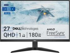 Dell 27" Bk/BK ( IPS; 16:9; 400cd/m2; 1000:1; 1ms; 2560x1440x180Hz; 1,06 bill; AMD FreeSync™ 99% sRGB; DP; 2xHDMI; Tilt; VESA) [G2725D]