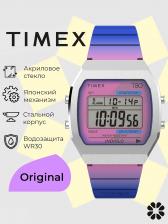 Спортивные часы TIMEX TW2V74600, электронные, 36 мм, Серебряный