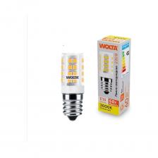 Wolta Светодиодная лампа капсульная 5Вт, 3000К теплый свет , 175-250В , цоколь E14 , материал корпуса -керамика, форма кукуруза WSTD-JCD-5W3KE14-C используется, как для основного освещения жилых и коммерческих помещений, так и для точечной и акцентной подсветки.Капсульные лампы c цоколем E14 компактных размеров служат заменой стандартных галогенных ламп и ламп накаливания для точечных светильников и люстр. Лампы изготовлены из высококачественного пластика и керамики.Высокая энергоэффективность и надежный драйвер. Широкий диапазон напряжения 175-250В гарантирует работу без пульсаций Кп<=5%.Высокий индекс цветопередачи Ra>=80 обеспечивает естественный свет в помещении.Материал корпуса- керамикаМатериал рассеивателя - пластикЛампа без диммирования.