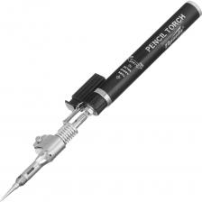 Газовая горелка SPARTA тип "Карандаш" c пьезоподжигом + 4 насадки для пайки,200 мм// 914325