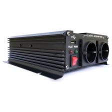 Преобразователь напряжения AcmePower AP-DS1200/24 инвертирует напряжение сети 24 В в стандартное 220В, подходящее для большинства электроники. Устройство совместимо со следующими типами аккумуляторных батарей: автомобильными; гелевыми, в том числе AGM; литий-фосфатными. Значение номинального разрядного тока не должно превышать 100А. Инвертор позволяет подключение устройств суммарной мощностью не более 1кВт с учетом запаса пусковой мощности. Инвертор AcmePower AP-DS1200/24 имеет стандартные плавкие предохранители, защищающие устройство и легко заменяемые.