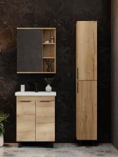 Шкаф – пенал для ванной комнаты Onika «Легран 30», универсальный, 300x252x1900 мм, цвет дуб галифакс