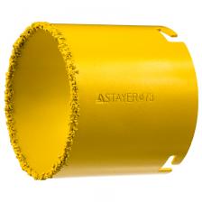 Коронка Stayer PROFESSIONAL 33345-73 кольцевая с карбидно-вольфрамовой крошкой, d=73мм