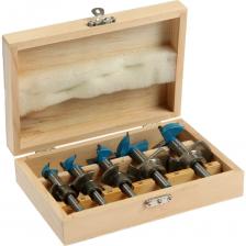 Набор сверл Форстнера предназначен для сверления глухих и сквозных отверстий в мягкой и твердой древесине, ДСП и фанеры. Сверла изготовлены из качественного металла, что обеспечивает длительный срок эксплуатации.