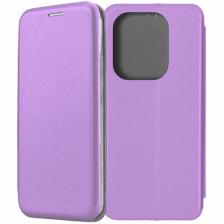 Чехол-книжка для POCO M6 Pro фиолетовый / подставка, отделение для карт