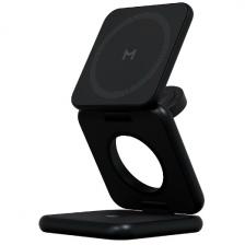 Складное беспроводное зарядное устройство Magssory Fold Pro, 3 в 1, с магнитами, совместимое с Qi2 (black WCH063)