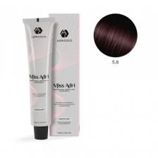 ADRICOCO Miss Adri крем-краска для волос с кератином, 5.8 светлый коричневый шоколад, 100 мл